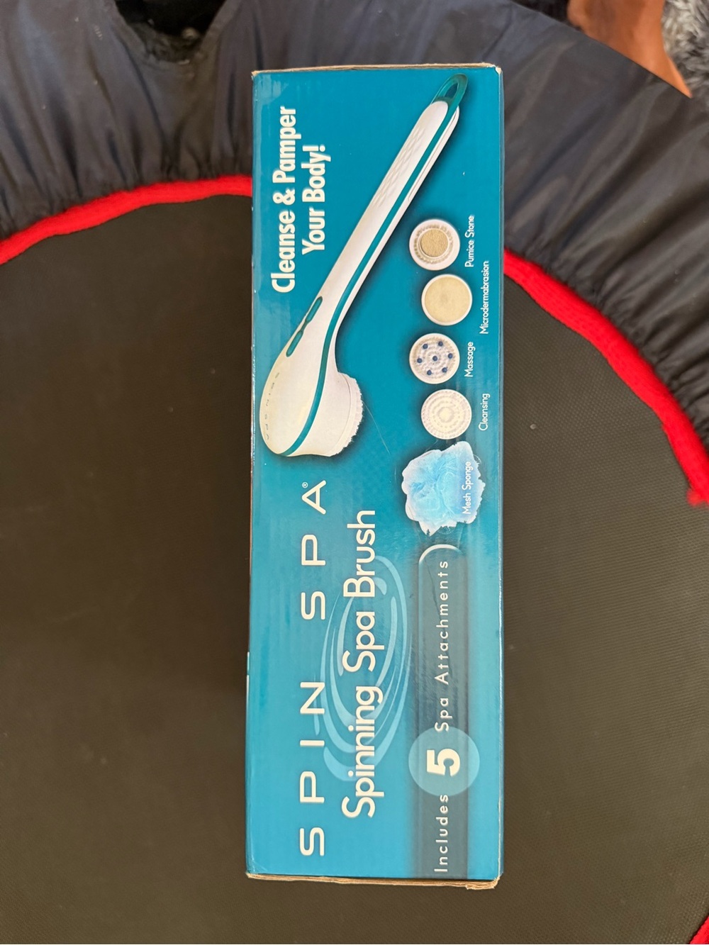 Spinning Spa Brush - White/Teal